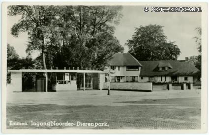 ansichtkaart: Emmen DR, Ingang Noorder-Dierenpark