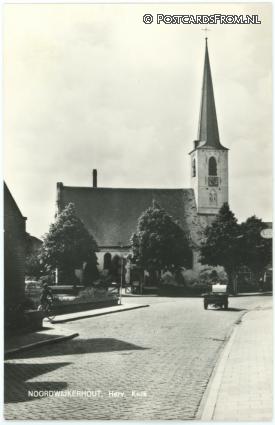 ansichtkaart: Noordwijkerhout, Herv. Kerk