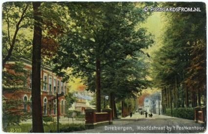 ansichtkaart: Driebergen, Hoofdstraat by 't Postkantoor