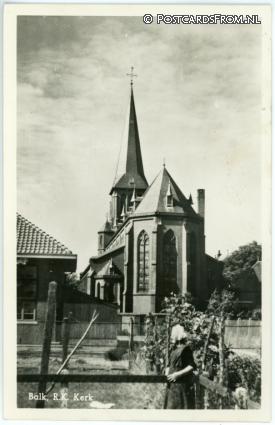ansichtkaart: Balk, R.K. Kerk