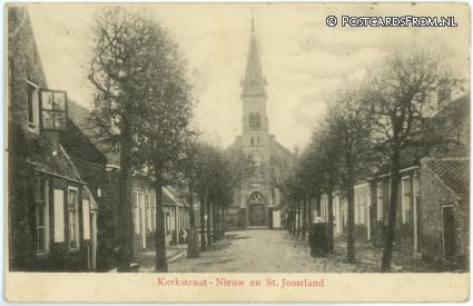 ansichtkaart: Nieuw- en Sint Joosland, Kerkstraat