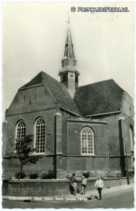 ansichtkaart: Coevorden, Ned. Herv. Kerk Anno 1672