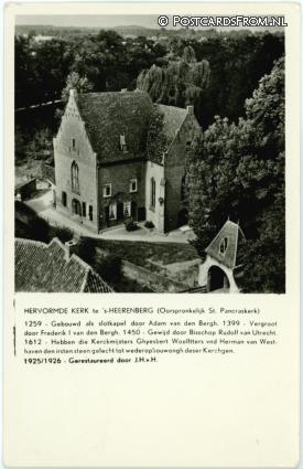 ansichtkaart: 's-Heerenberg, Hervormde Kerk oorspronkelijk St. Pancraskerk