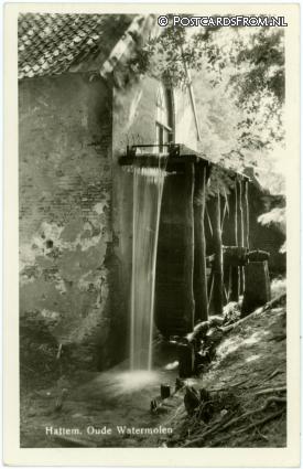 ansichtkaart: Hattem, Oude Watermolen