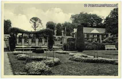 ansichtkaart: Amerongen, Tuin Kasteel