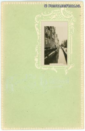 ansichtkaart: Delft, Nieuwe Langendijk