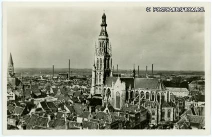 ansichtkaart: Breda, In Vogelvlucht