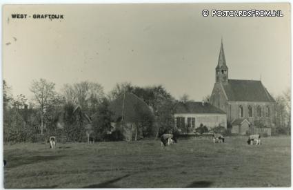ansichtkaart: West-Graftdijk, --