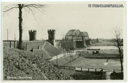 ansichtkaart: Rhenen, Spoorbrug