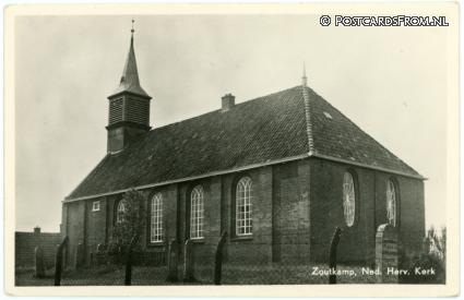 ansichtkaart: Zoutkamp, Ned. Herv. Kerk