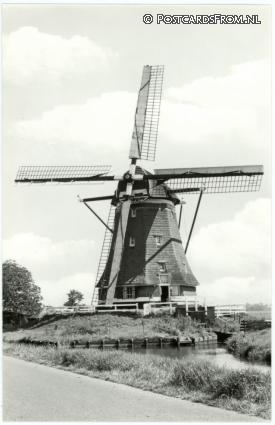 ansichtkaart: Aarlanderveen, 4e Molen 1801, Molenviergang