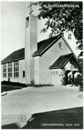 Aarlanderveen, Geref. Kerk ansichtkaart: Aarlanderveen, Geref. Kerk