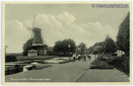 Aarlanderveen, Korenmolen ansichtkaart: Aarlanderveen, Korenmolen