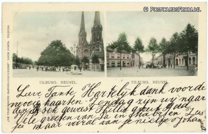 ansichtkaart: Tilburg, Heuvel