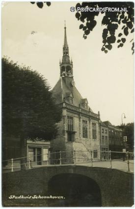 ansichtkaart: Schoonhoven, Stadhuis