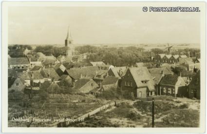 ansichtkaart: Domburg, Panorama vanaf Hoge Hil
