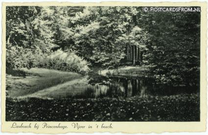 ansichtkaart: Princenhage, Liesbosch. Vijver in 't bosch