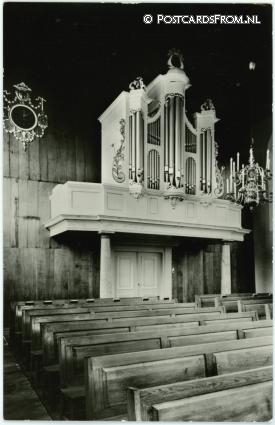 ansichtkaart: Molenaarsgraaf, N.H. Kerk. Orgel