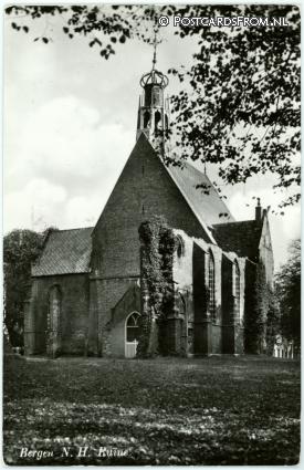 ansichtkaart: Bergen NH, Ruine