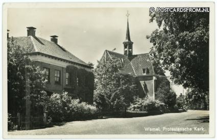 ansichtkaart: Wamel, Protestantsche Kerk