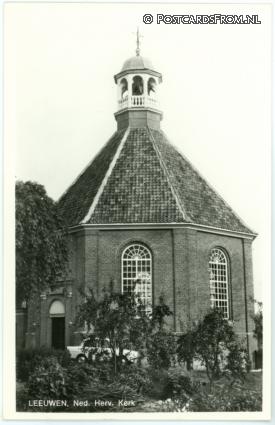 ansichtkaart: Boven-Leeuwen, Ned. Herv. Kerk