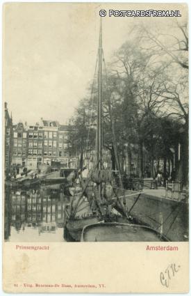 ansichtkaart: Amsterdam, Prinsengracht