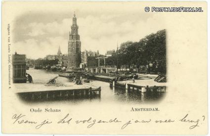 ansichtkaart: Amsterdam, Oude Schans