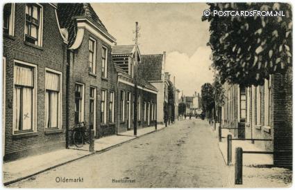 ansichtkaart: Oldemarkt, Hoofdstraat