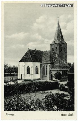 ansichtkaart: Heemse, Herv. Kerk