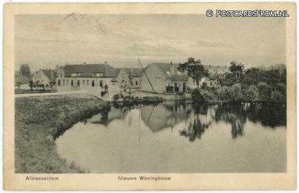 ansichtkaart: Alblasserdam, Nieuwe Woningbouw