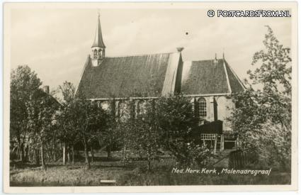Molenaarsgraaf, Ned. Herv. Kerk ansichtkaart: Molenaarsgraaf, Ned. Herv. Kerk