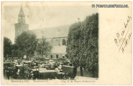 ansichtkaart: Bodegraven, Kaasmarkt
