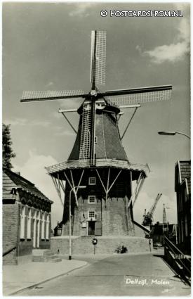 ansichtkaart: Delfzijl, Molen