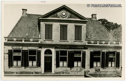 Appingedam, Landbouwhuishoudschool ansichtkaart: Appingedam, Landbouwhuishoudschool