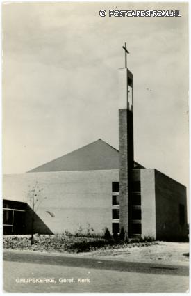 ansichtkaart: Grijpskerke, Geref. Kerk