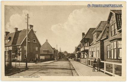 ansichtkaart: Veendam, Torenstraat