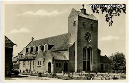 ansichtkaart: Zuidhorn, Gerf. Kerk