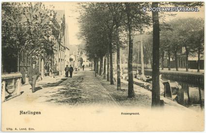 Harlingen, Rozengracht ansichtkaart: Harlingen, Rozengracht
