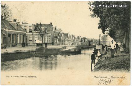ansichtkaart: Heerenveen, Heerenwal