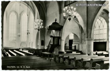ansichtkaart: Dalfsen, Int. N.H. Kerk