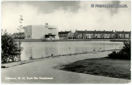 ansichtkaart: Uithoorn, N.H. Kerk De Hoeksteen
