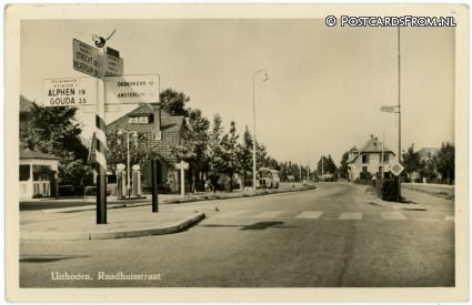 ansichtkaart: Uithoorn, Raadhuisstraat