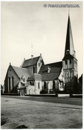 ansichtkaart: Groessen, Exterieur R.K. Kerk