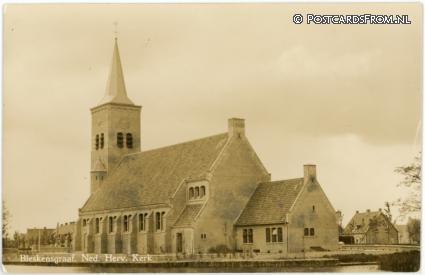 ansichtkaart: Bleskensgraaf, Ned. Herv. Kerk