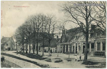 ansichtkaart: Dokkum, Halvemaanspoort