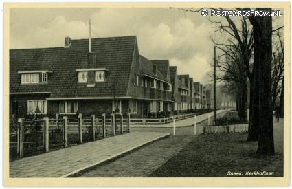 ansichtkaart: Sneek, Kerkhoflaan