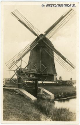 ansichtkaart: Ouddorp, ? Hollandsche Molen
