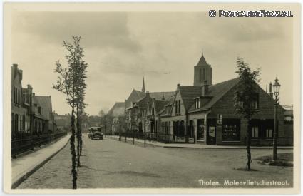 ansichtkaart: Tholen, Molenvlietschestraat