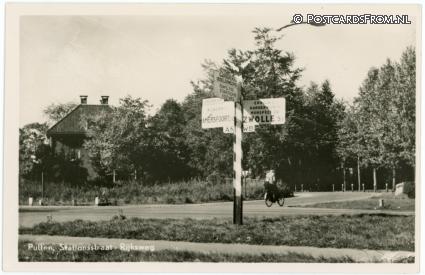 ansichtkaart: Putten, Stationsstraat - Rijksweg