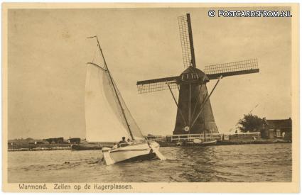 Warmond, Zeilen op de Kagerplassen ansichtkaart: Warmond, Zeilen op de Kagerplassen